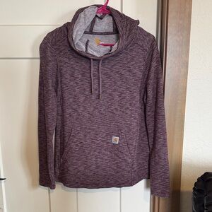 Carhartt Heathered Burgundy Hoodie